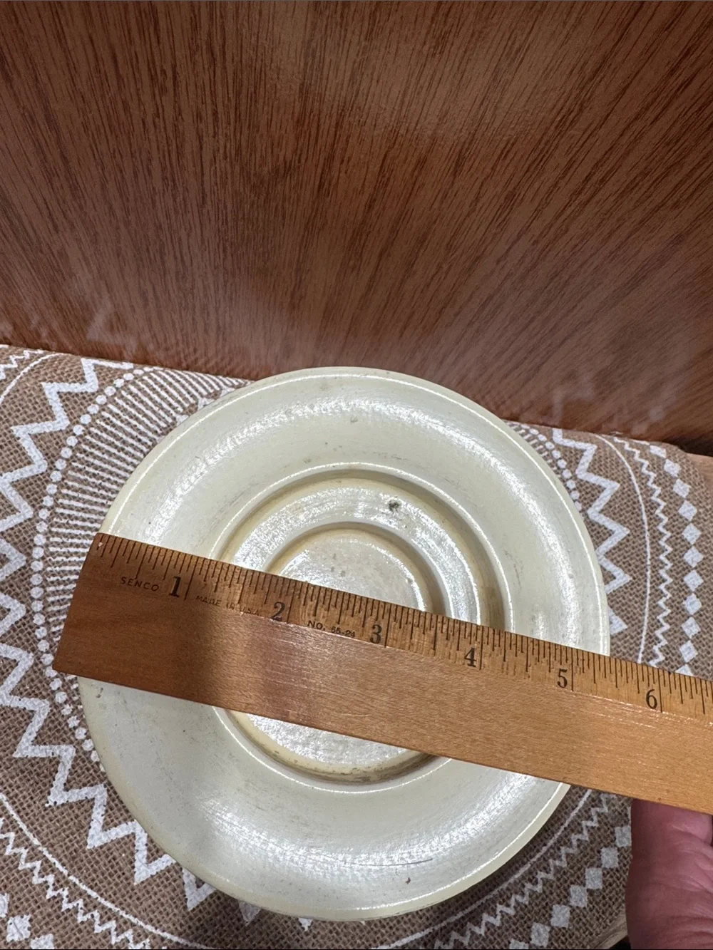 Mid Century VTG Decorative Ceramic Pedestal Greek Style Pillar Candle Holder